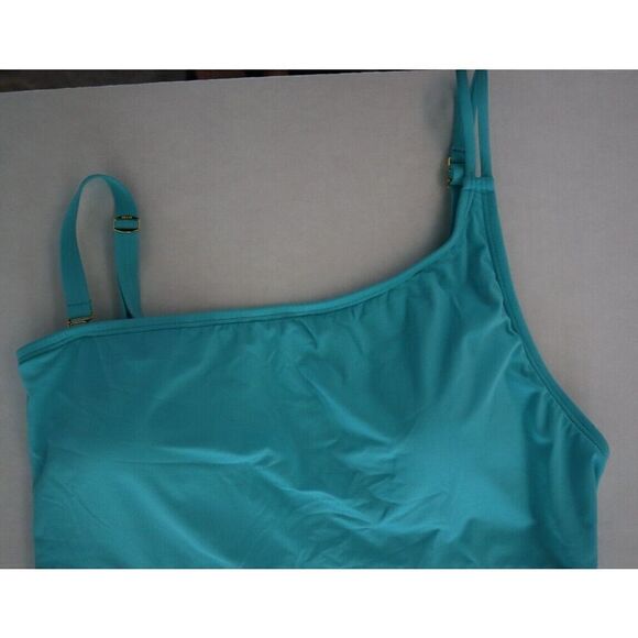 Bleu Rod Beattie Women Sz 14 Blue Behind The Seams One Piece Swimsuit - Picture 8 of 14